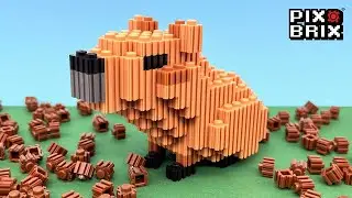 Capybaras 3D Pixel Art - Pix Brix Instructions