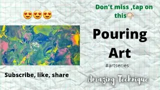 Acrylic Pour Painting|fluid art|Top techniques for beginners🤩|Pouring Art #artseries #fluidart #pour