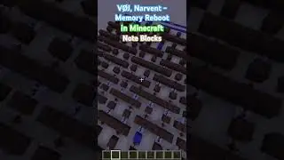 VØJ, Narvent - Memory Reboot ~ in Minecraft Note Blocks #shorts #minecraft #music #noteblocksong