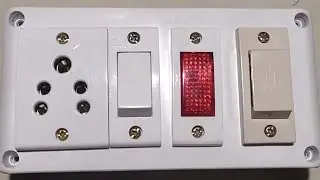 1 switch 1 socket 1 fuse 1 indicator connection | how to make an extension electric board |