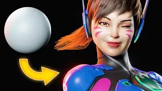 How I Sculpted D. Va in Blender - Full Workflow