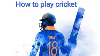 How to play cricket || For the people who dont know to play.