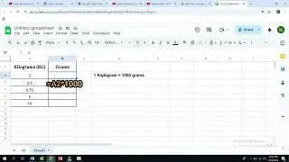 How to Convert KG to Grams in Google Sheets Easily!