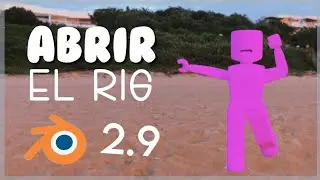 Cómo ABRIR un RIG en blender 2.9 TUTORIAL CON VOZ