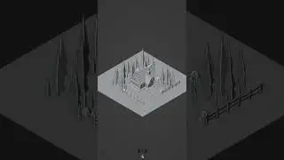 🏠 Blender 3 - Lowpoly House - Modelling Timelapse 
