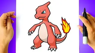 How to DRAW CHARMELEON - Pokemon Drawing