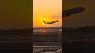 Рассвет в аэропорту 🌅✈️