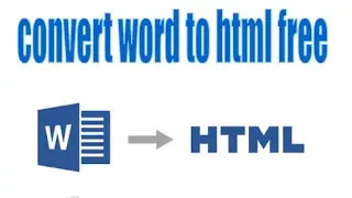 how to convert word to html
