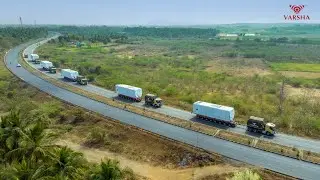Varsha Logistics Trucks | The Truck Driving Industry | Volvo Trucks | Drone Videography 4K