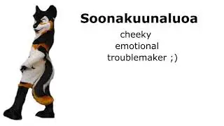 my fursona part 1
