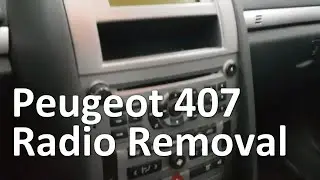 Peugeot 407 Radio Removal