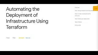 Automating the Deployment of Infrastructure using Terraform Qwiklab