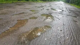 Разбитая дорога🚚🚧broken road/