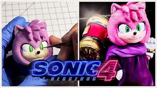Making Realistic Amy Rose (LED Hammer) with Clay / Sonic 4 [kiArt]