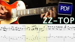 How To Play Gimme All Your Lovin by ZZ-Top - Billy Gibbon's Guitar Solo [TAB]