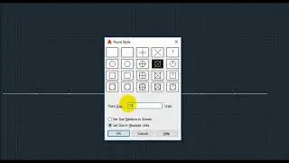 How to Divide any object and Change Point Style in Autocad 2018