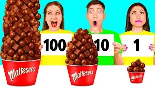 100 Layers of Food Challenge | Crazy Challenge by DaGaDa