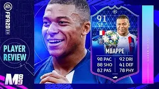 FIFA 20 TOTGS MBAPPE REVIEW | 91 TOTGS MBAPPE PLAYER REVIEW | FIFA 20 Ultimate Team