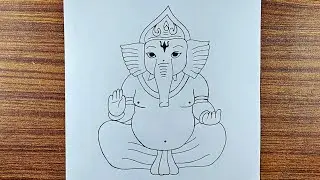Ganesh Ji Pencil Drawing Easy Step By Step || Ganesh Ji Drawing Tutorial