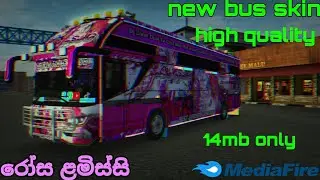 rosa lamissi (රෝස ළමිස්සි ) bussid new bus skin high quality_media fire link_3.71v