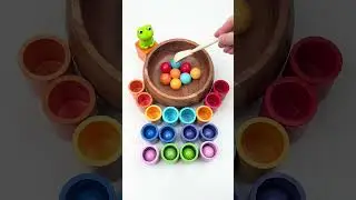 Color Sorting ASMR #satisfying #asmr #marblerun #toys