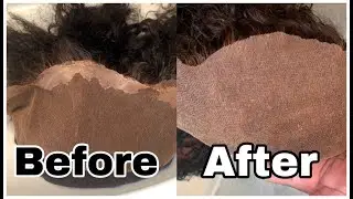 How to remove the glue out of lace frontal/closure wig| Ghost Bond