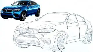 How to Draw the Stunning BMW X6 | Realistic Pencil Art Tutorial