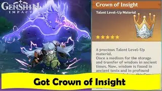 Got Crown of Insight 👑 | Genshin Impact | NJMH