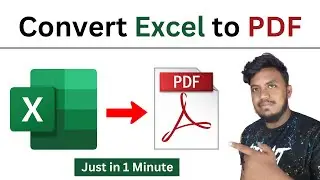 how to convert excel file to pdf | excel file ko pdf me kaise badle | convert excel into pdf