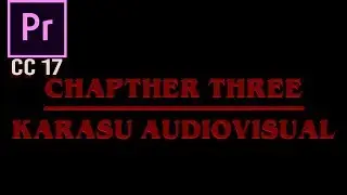 Cómo hacer intro Stranger Things (Title/Chapter Sequence) | Tutorial Adobe Premiere Pro CC 2017