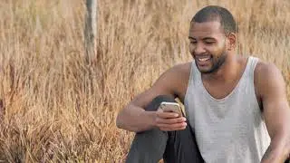 Free Stock Footages | Man using cell phone