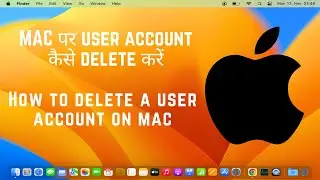 How to delete a user account on mac | Mac pe user account kese delete kare