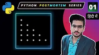 Star Patterns Python Program #1 | Star Patterns python playlist