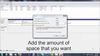 How to make a new local disk (windows7)