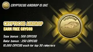 🚀 CRYCOD Project Airdrop || Earn 500 CRYCOD