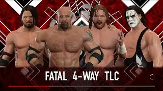 Full Match- Fatal 4 way Match Goldberg, Buddy Murphy, AJ Styles, Sting - TLC Match