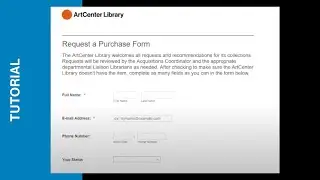 Requesting a Purchase Tutorial