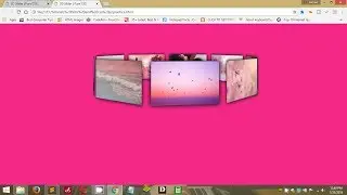 3D Sliding Image gallery with css