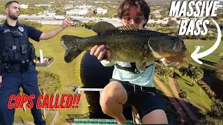 BIGGEST BASS Of My LIFE!!! (Karen Called The Cops!?!)