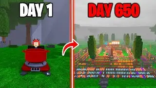 650 Days to Build a Biggest Food Base in 99 Nights in the Forest