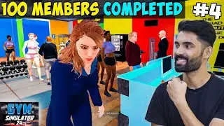 100 Member Completed in my Gym - Gym Simulator 24 Gameplay #4