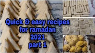 RAMADAN PREPARATION 2021|| MAKE AND FREEZE RAMADAN SNACKS