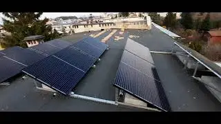 FOTOWOLTAIKA - OGLĄDAM INSTALACJĘ FOTOWOLTAICZNĄ NA DACHU PŁASKIM