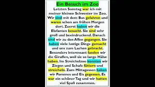 Ein Besuch im Zoo - A1-A2 