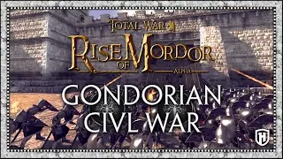 Gondorian Civil War! | Rise of Mordor - City Siege Battle (Total War: Attila Mod)