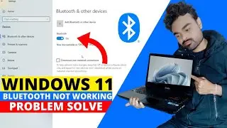 Windows 11 bluetooth on off button missing | bluetooth not working pc and laptop Problem Solve
