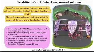 Genius Olympiad 2025  Ecodrifter a floating waste collecting device