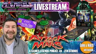 Attack From Mars AtGames Legends Pinball 4K Live Gameplay and First Impressions!