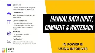 Manual Data Input, Comment & Writeback in Power BI using Inforiver