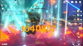 Hu Tao hits 1 Million without food or potion | Genshin Impact